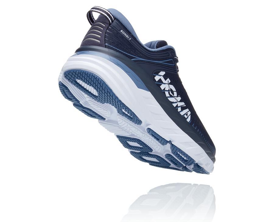 Zapatillas Running Hoka One One Hombre - Bondi 7 - Azul Marino - GRT249318